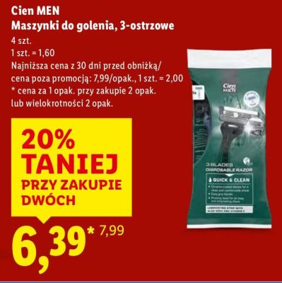 Maszynki do golenia, 3-ostrzowe promocja w Lidl