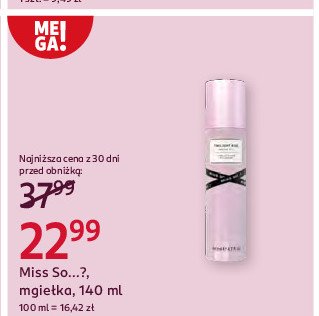 Mgiełka do ciała wanilia toffi MISS SO...? TWILIGHT KISS promocja w Rossmann