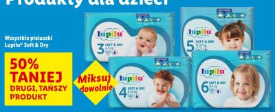 Pieluchy Lupilu Soft & Dry promocja w Lidl