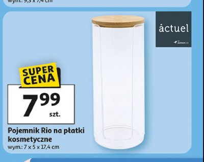 Pojemnik rio na płatki kosmetyczne Actuel promocja