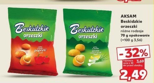Orzeszki paprykowe Aksam beskidzkie promocja