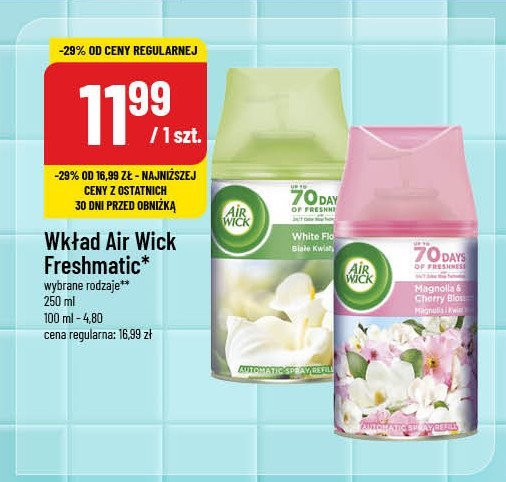 Wkład białe kwiaty Air wick freshmatic promocja w POLOmarket