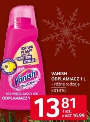 Odplamiacza Vanish Oxi Action promocja w Selgros
