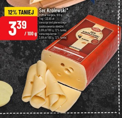 Ser Królewski OSM w Sierpcu promocja w POLOmarket