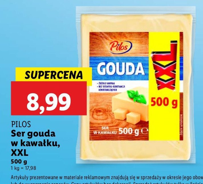 Ser gouda xxl Pilos promocja