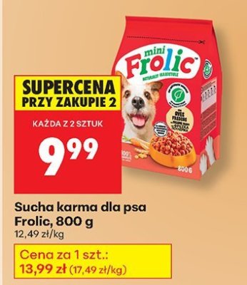Sucha karma dla psa Frolic 800 g promocja w Biedronka