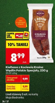 Kiełbasa z Kociewia Polskie Specjały promocja w Biedronka