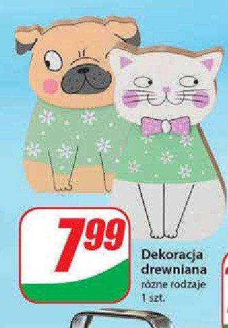 Dekoracja drewniana promocja