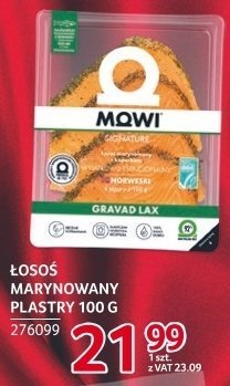 Łosoś marynowany plastry MOWI Gravad Lax promocja w Selgros