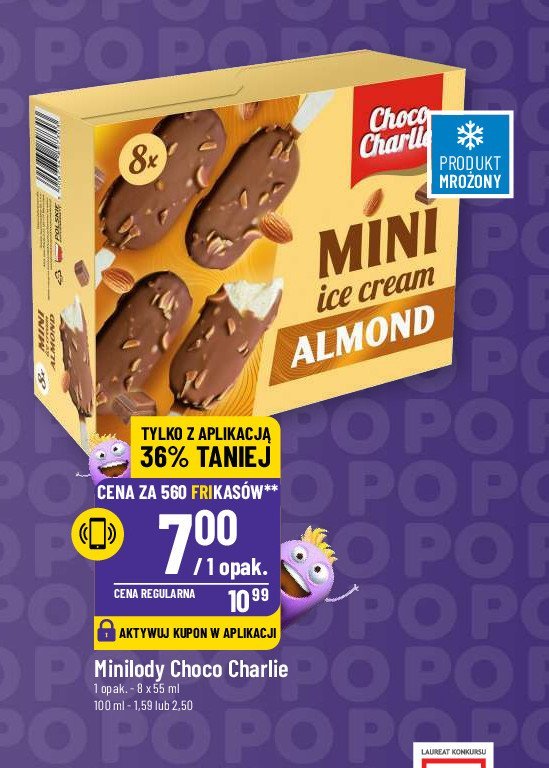 Lody mini almond Choco charlie promocja