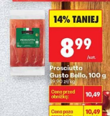 Prosciutta Gusto Bello promocja w Biedronka