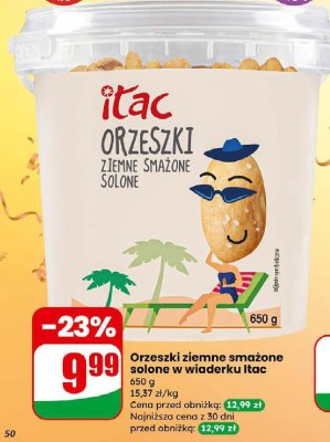Orzeszki ziemne smażone solone w wiaderku  promocja w Dino