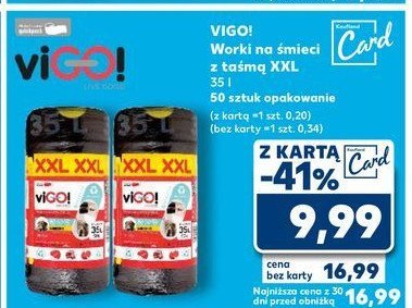 Worki na smieci 35 l Vigo! promocja