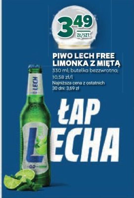 Piwo Lech Free limonka z limonką bezalkoholowe promocja w Stokrotka