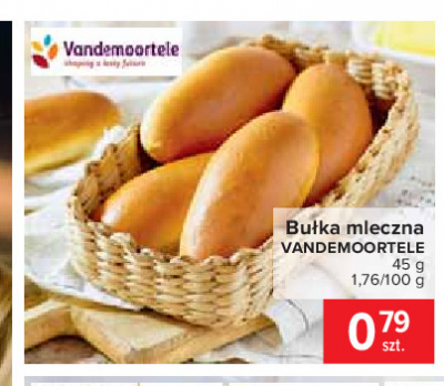 Bułka mleczna Vandemoortele promocja