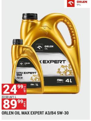 Orlen Oil Max Expert A3/B4 5W-30 promocja w Merkury Market