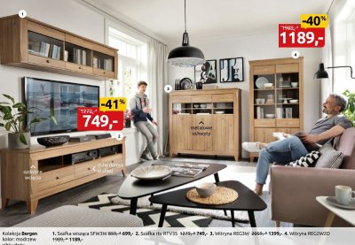 Witryna Bergen REG2W2D Black Red White promocja w Black Red White