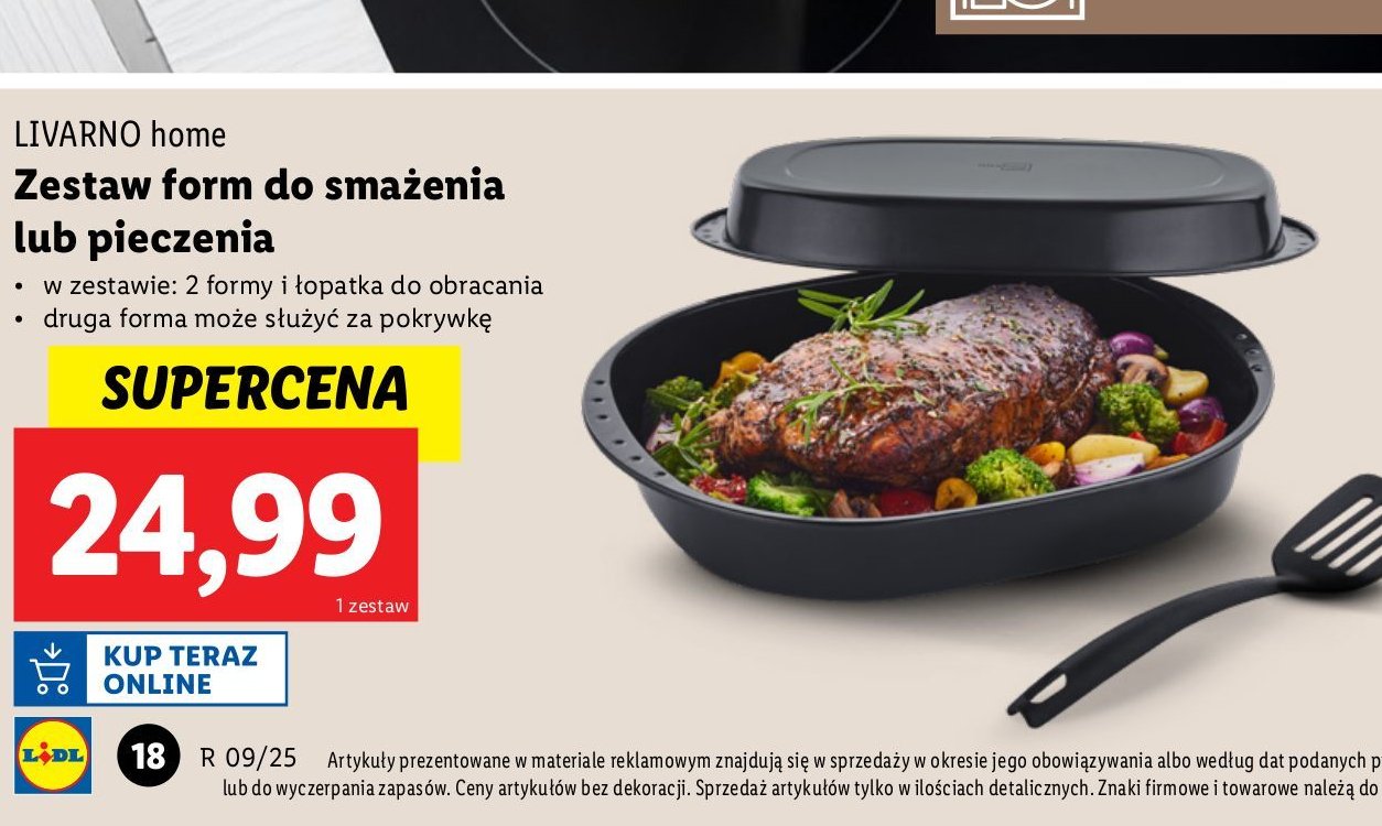 Zestaw form do smażenia lub pieczenia LIVARNO HOME promocja w Lidl