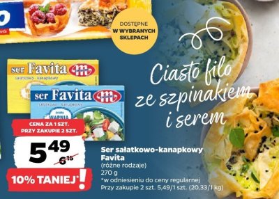 Ser sałatkowo-kanapkowy Favita (różne rodzaje) promocja w Netto