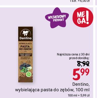 Pasta do zębów wybielająca Dentino promocja