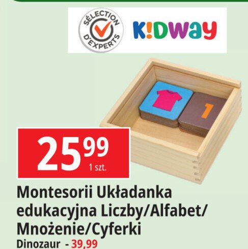 Uk艂adanka edukacyjna montessori Kidway promocja