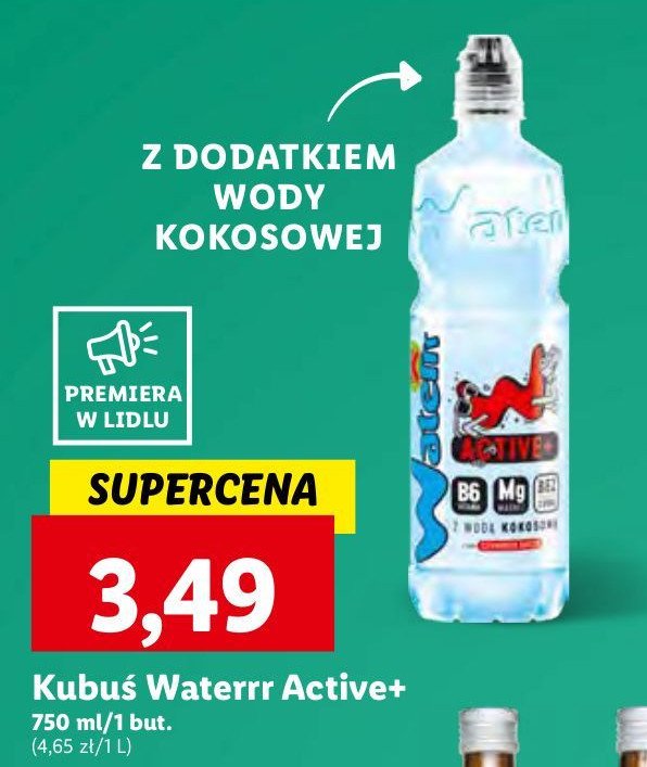 Woda active+ Kubuś waterrr promocja
