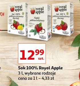 Sok jabłko-truskawka Royal apple promocja