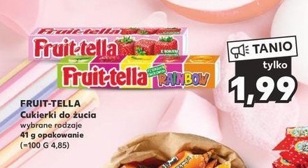 Cukierki do żucia rainbow Fruittella classic promocja