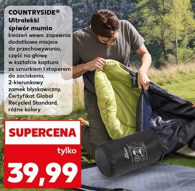Śpiwór mumia 247 x 148 x 112 cm K-classic countryside promocja w Kaufland