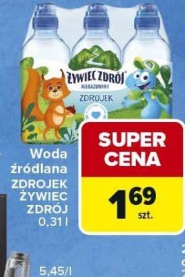 Woda źródlana ZDRÓJ ŻYWIEC ZDRÓJ 0,3 l Żywiec Zdrój promocja w Carrefour Express
