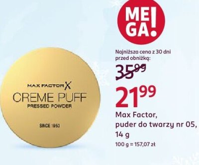 Puder do twarzy nr 05 promocja w Rossmann