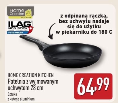 Patelnia z wyjmowanym uchwytem 28 cm HOME CREATION KITCHEN promocja w Aldi