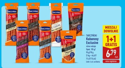 Kabanosy Exclusive różne rodzaje  promocja w Aldi