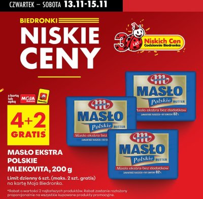 Masło promocja w Biedronka