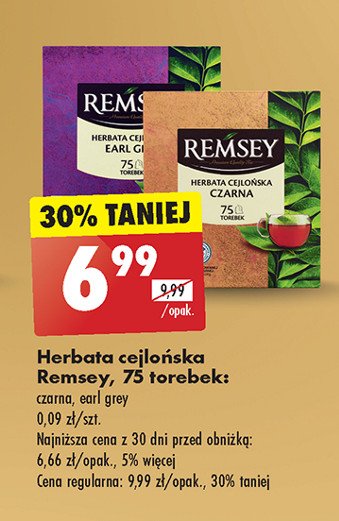 Herbata ceylon Remsey promocja