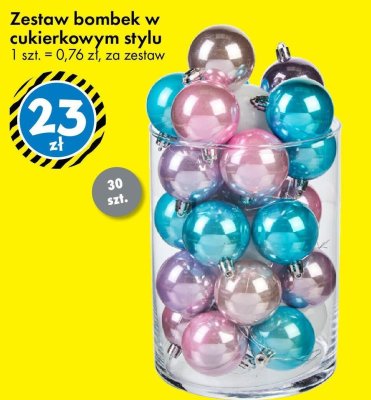 Zestaw bombek w cukierkowym stylu promocja w Tedi