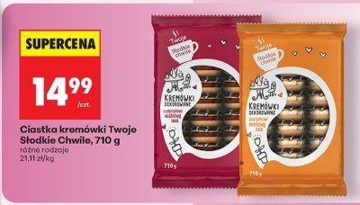 Ciastka kremówki różne rodzaje promocja w Biedronka