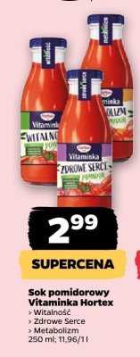 Sok pomidorowy Vitaminka Hortex Metabolizm promocja w Netto