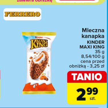 Baton Kinder maxi king promocja