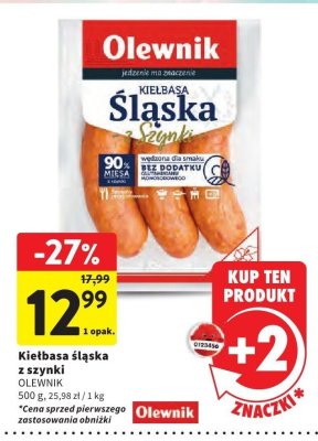 Kiełbasa śląska z szynki OLEWNIK promocja w Intermarche
