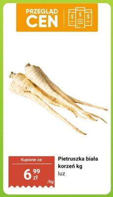Pietruszka biała korzeń luz promocja w Biedronka