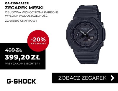 Zegarek męski G-Shock GA-2100-1A2ER grafitowy promocja w Briju