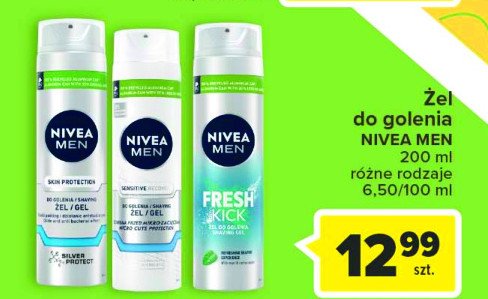 Żel do golenia Nivea for men skin protection promocja