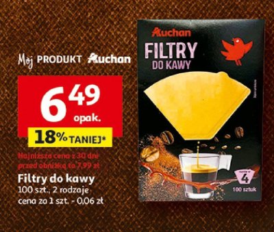 Filtry do kawy promocja w Auchan