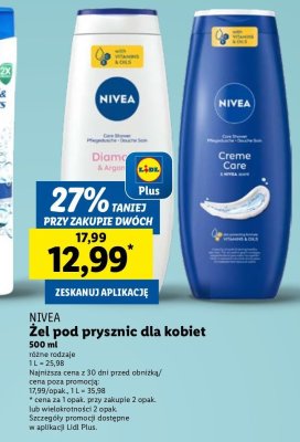 Żel pod prysznic diamond & argan oil Nivea promocja