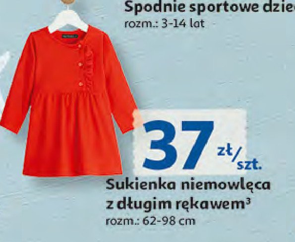 Sukienka niemowlęca rozm. 62-98 Auchan inextenso promocja