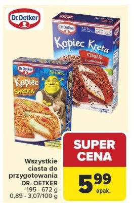 Wszystkie ciasta do przygotowania DR. OETKER 0,3 - 0,6 kg promocja w Carrefour