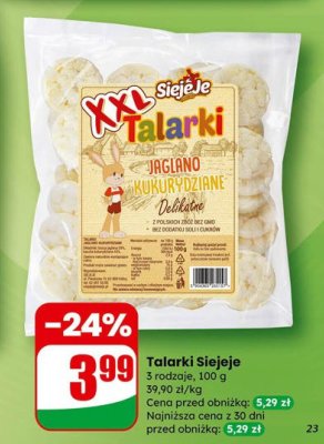 Talarki XXL jaglano kukurydziane promocja w Dino