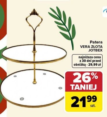 Patera VERA ZŁOTA  promocja w Carrefour