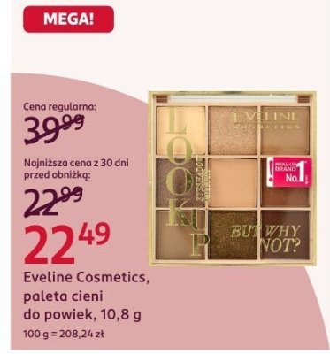 Paleta cieni do powiek Eveline Cosmetics, 10,8 g promocja w Rossmann